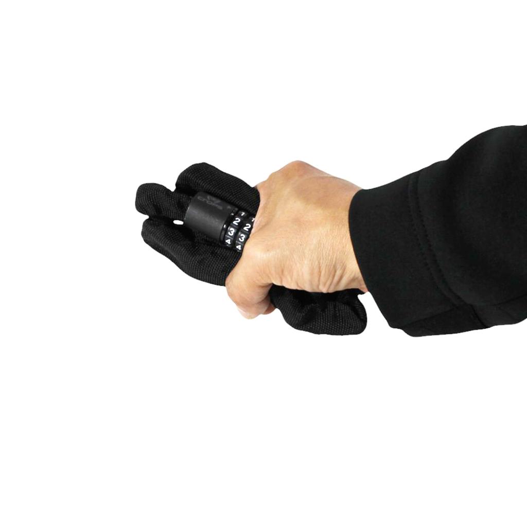 CROPS Bicycle Chain Lock with Dial Lock and Password Japanese for Cross Bikes Change, Brand, 120cm, Lightweight, Compact, Anti-Theft, (G.GREEN)