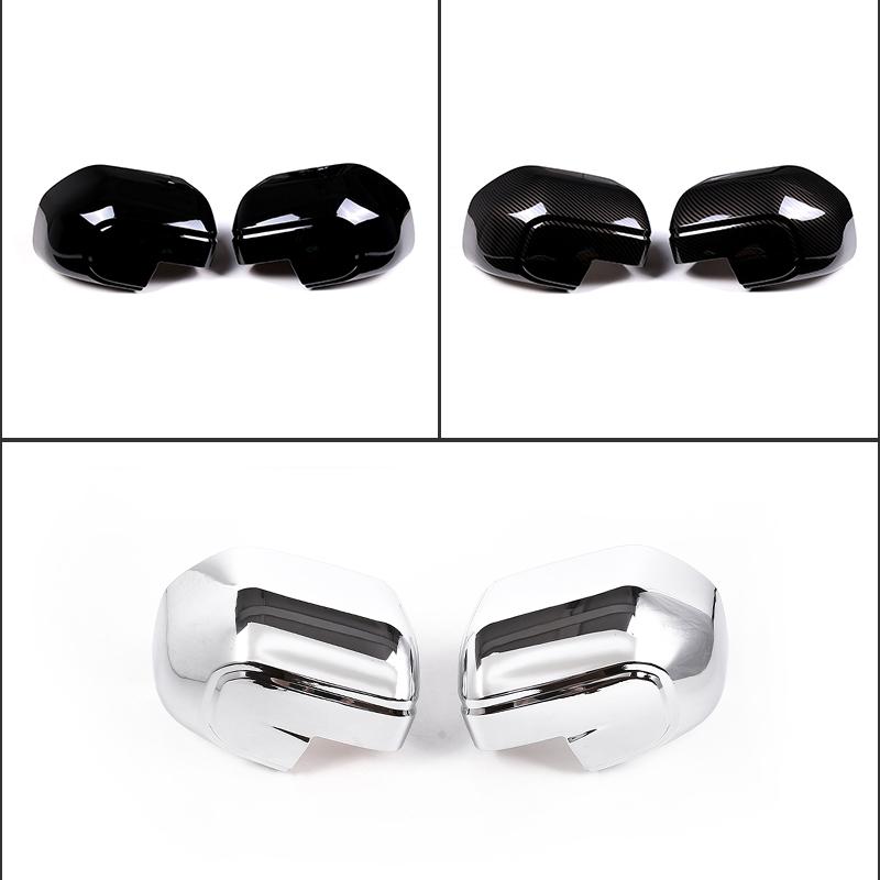 For Ford Maverick 2022 Gloss Black Carbon Fiber Style Car Rearview Mirror Cover Side Rear View Cap Shell Trim Exterior