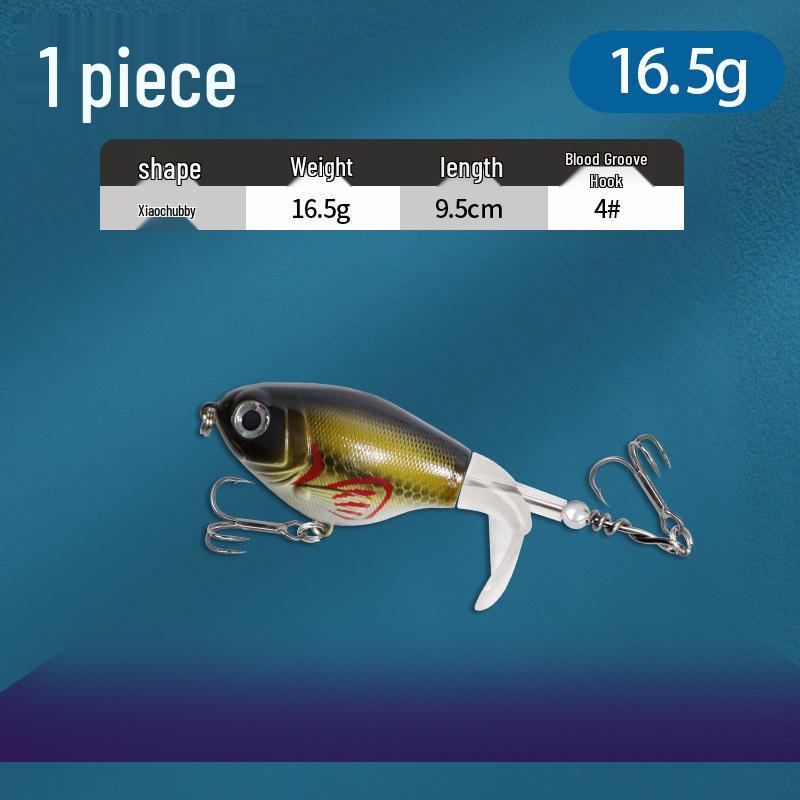 Floating Surface Tractor Lure for Freshwater Fish: Mandarin, Bass, Black Carp - Remote Casting Artificial Bait