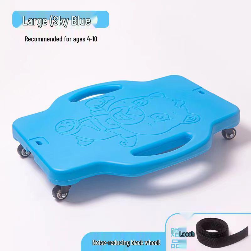 Children's Sensory Integration Scooter: Four-Wheeled Vestibular Balance Board for Crawling and Fitness.