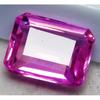Natural Pink Sapphire Excellent Cut 10 Ct Loose Gemstone CERTIFIED Emerald Cut A-4288