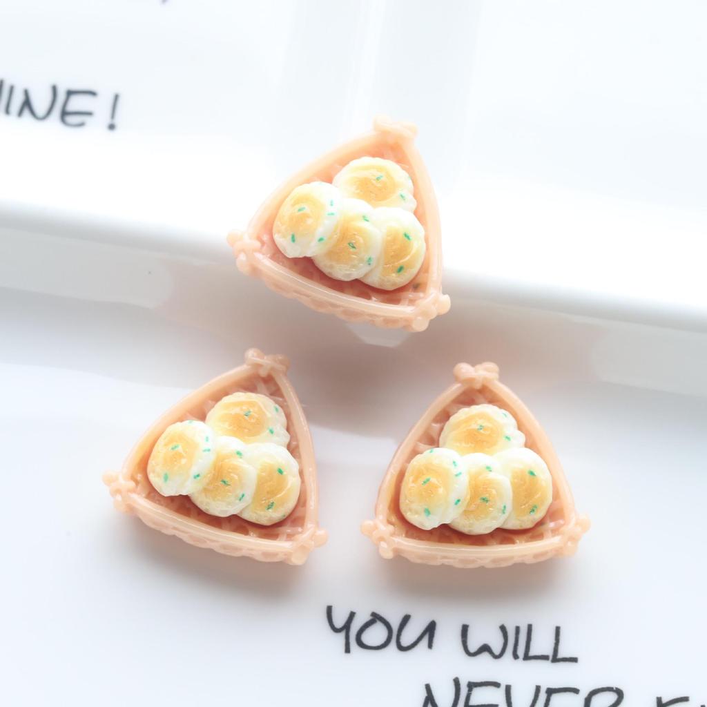 Textured Miniature Food Play & Resin Jewelry Accessories - Fried Dough Sticks & Chicken Legs