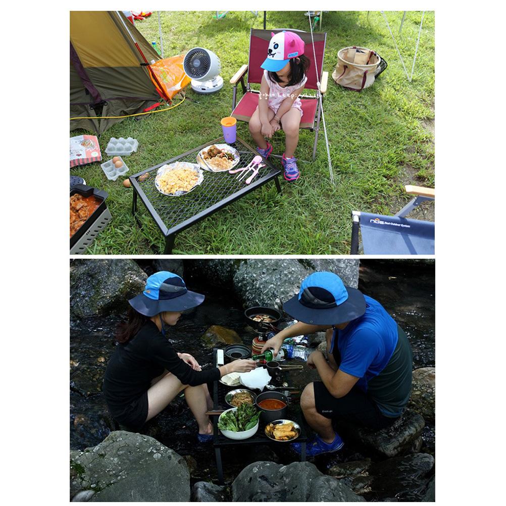 Folding Campfire Grill Heavy Duty Steel Grate Portable Over Fire Camping Grill for Outdoor Open