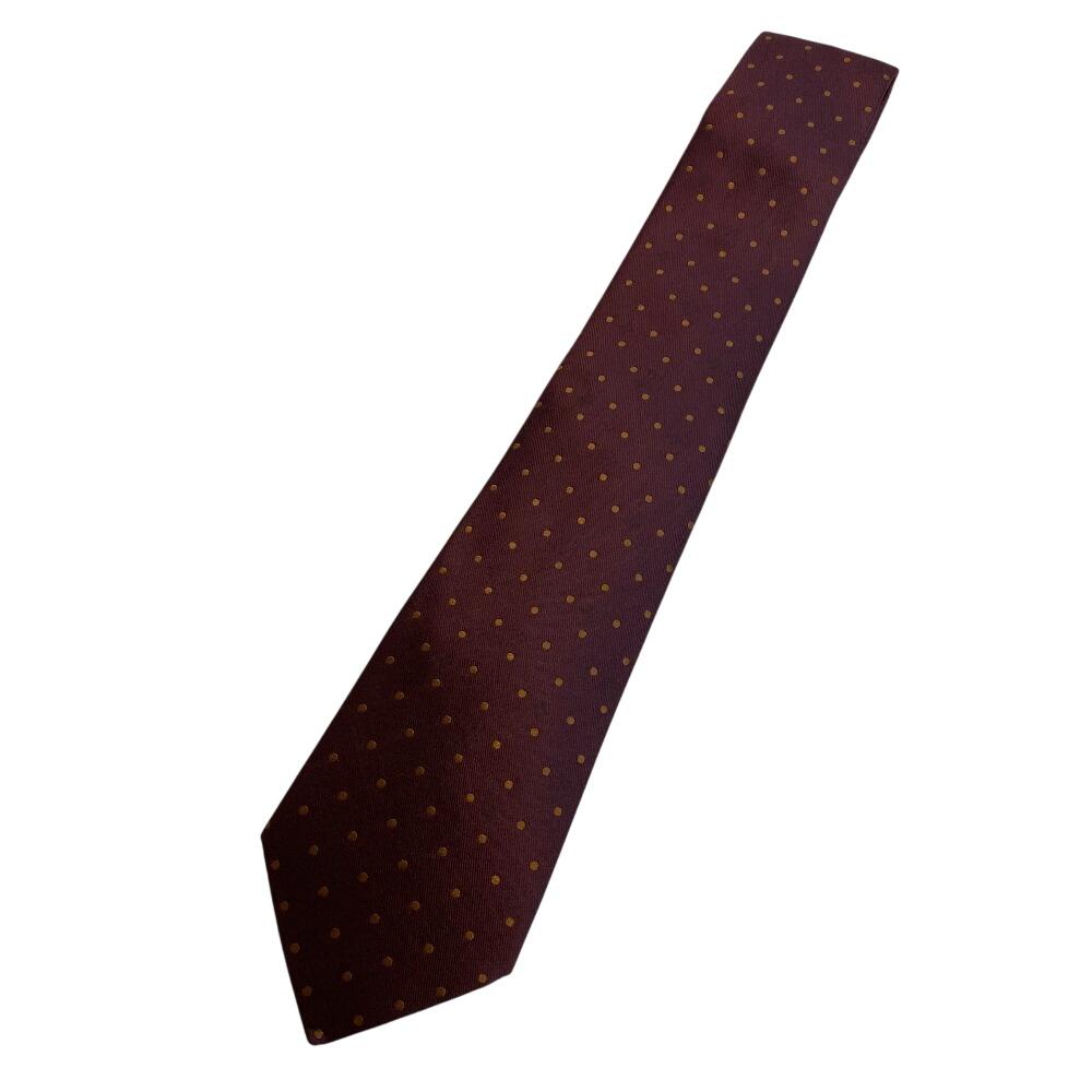LOUIS VUITTON LV Dot Pattern silk tie Red series silk mens Used