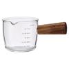 1 Oz Espresso Measuring Cup Shot Glasses Measuring Triple Pitcher Single Spout Glass Creamer Measure Cup for Barista Coffee