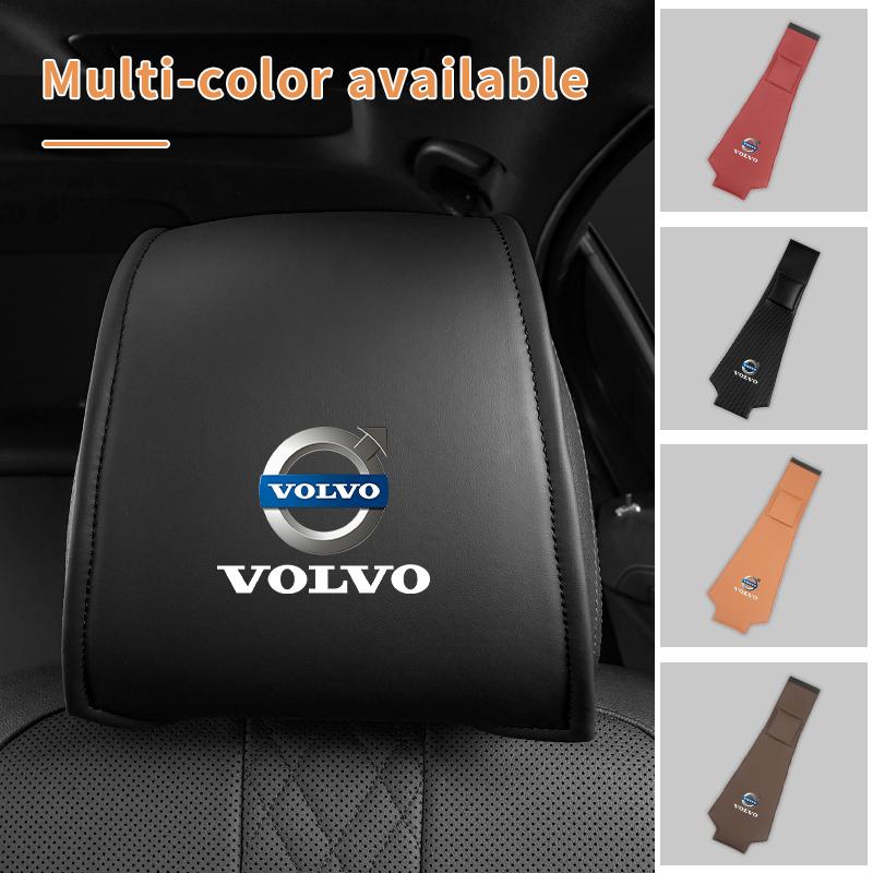 Copertura per Poggiatesta Sedile Auto in Pelle Anti-sporco Protezione Cuscino per Collo Per Volvo C70 S60 S80 S90 V40 V50 V60 V90 XC40 XC60 XC70 XC90