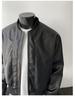 Men's American Retro Leather Jacket: Heavyweight, High-End Cool, Short Stand-Up Collar Bomber for Spring & Autumn