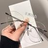 Trendy rimless glasses for female students, suitable for prescription lenses, stylish and ultra-light eyeglass frames
