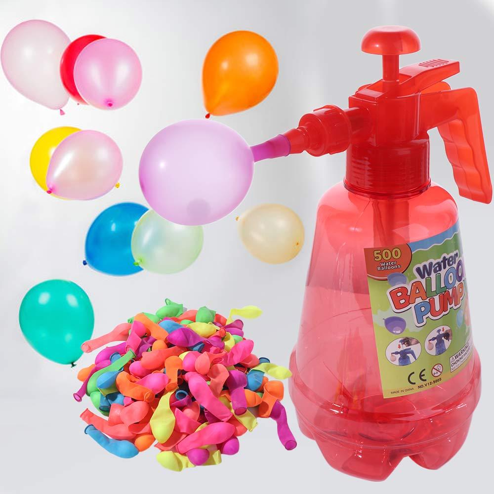 Balloon Pump Water Balloon Inflator Automatic Water Fight Toy Balloon Water Filler Kit  Sand Pool
