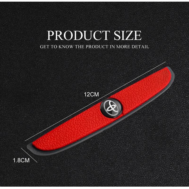 4Pcs Rubber Bumper Strip Car Door Anti-Collision Stickers For Toyota Corolla Yaris Aygo Prius CHR Camry Auris Avensis Land Prado