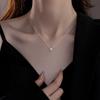 Nuovo Semplice 925 5A Zircone Quadrifoglio Certificato Collana Ciondolo Argento Massiccio Charme da Donna Gioielli Raffinati Regalo