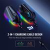 2PC Game Controller Mouse with RGB Lights Controller Mouse Hand Grips Game Controller Charging Dock for Joy-Con 2 for Switch 2