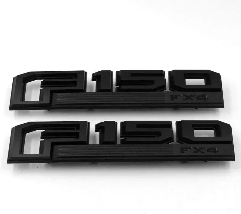 2PCS For Ford F150 F-150 Raptor XLT LARIAT LIMITED PLATINUM Logo  ABS Car Sticker Emblem Accessories Auto Decal Badge Styling