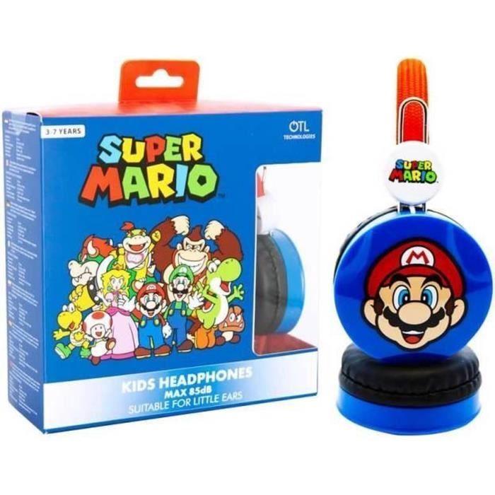 Casque audio enfant (3-7 ans) supermario bleu