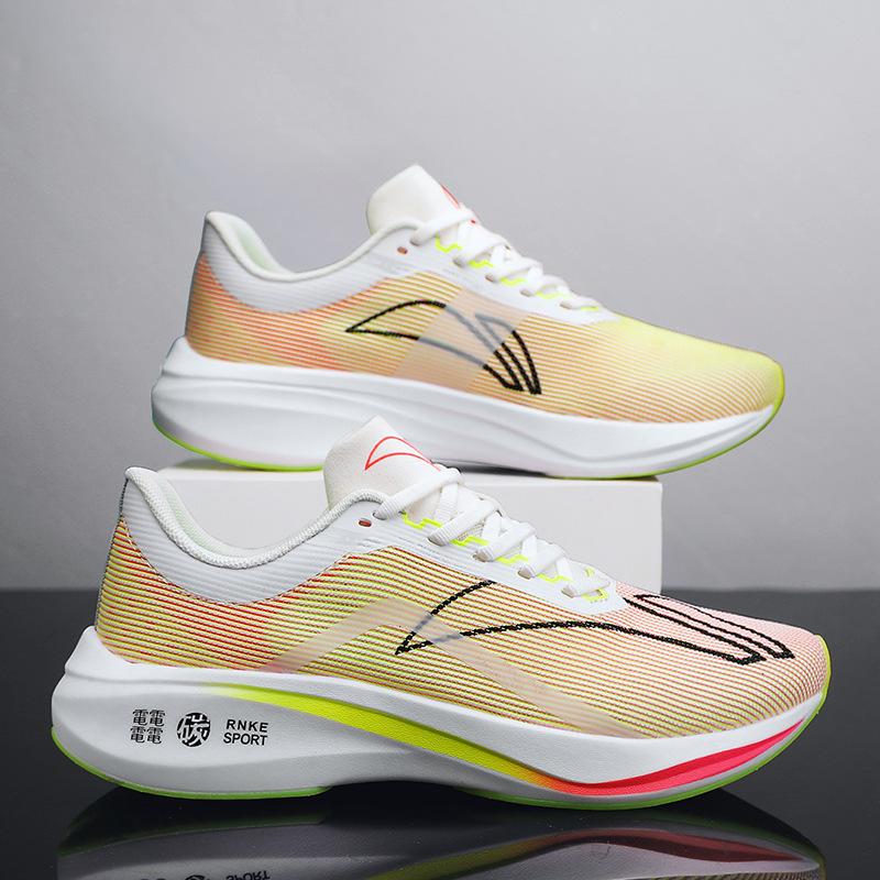 Sommer Laufschuhe für Herren Carbonplatte Stoßdämpfung Kleine Größe Sportschuhe Atmungsaktive Paar Freizeitschuhe Reise