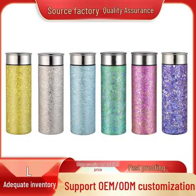 2025 Titanium Insulated Cup: Crystal Finish, Lightweight, Simple Business Style, Includes Gift Box