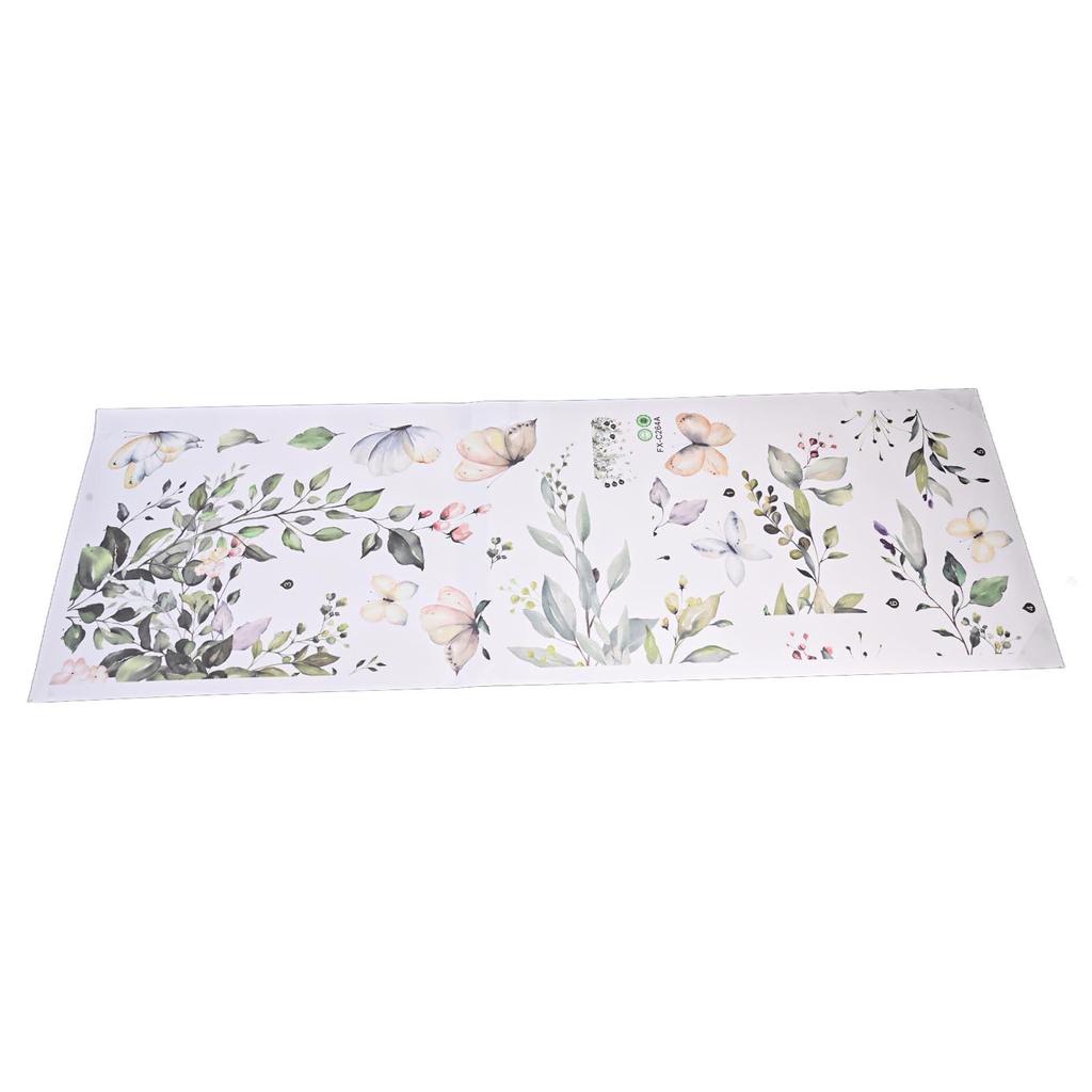 Grüne Blatt Schmetterlinge Efeu Grüne Pflanze Wandaufkleber Abziehbild Kinderzimmer Kinderzimmer Selbstklebend Kunst Wandbild Geschenke Aufkleber Abziehbild Dekor