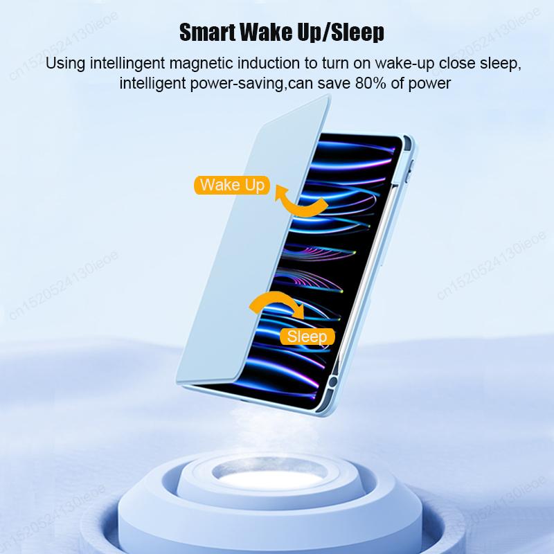 For IPad Air 4th 5th 10.9 Pro 11 12.9 13 Inch Magnetic Case, for IPad 11th 10th 10.2 9th 8th 7th Generation Detachable Back Case