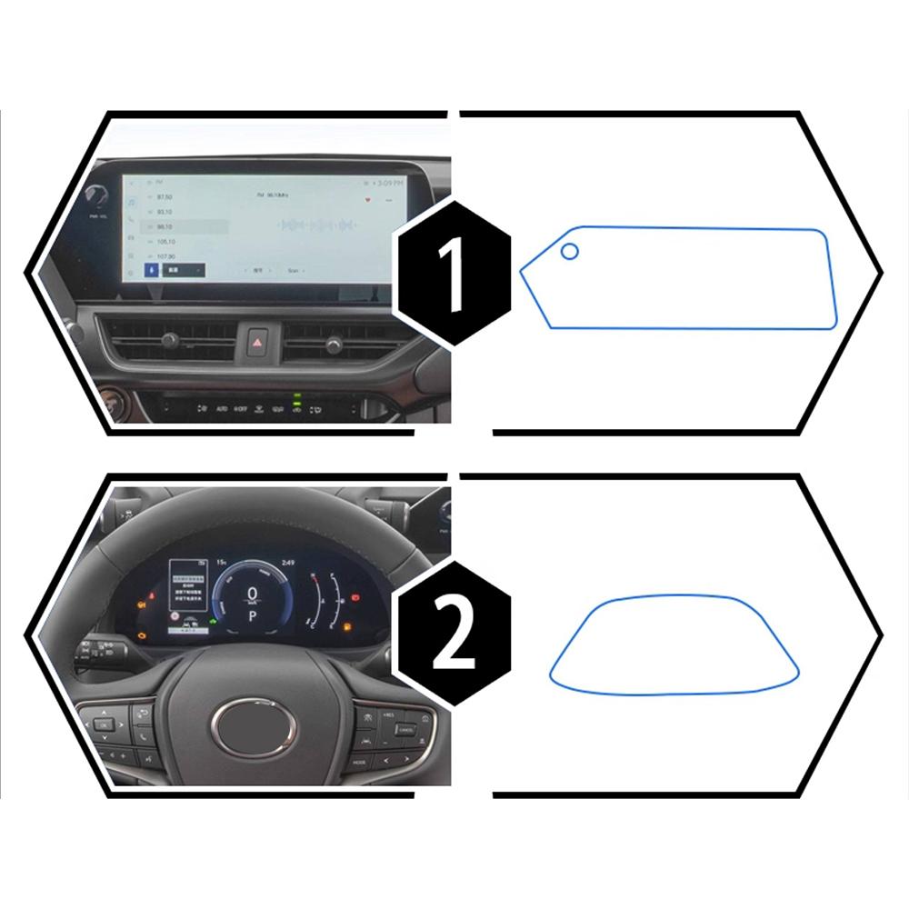 Pre Cutting TPU Film Transparent for LEXUS UX 250h 300 2026 2026 2026 2026 Interior Gear Panel GPS Center Console PPF Protection