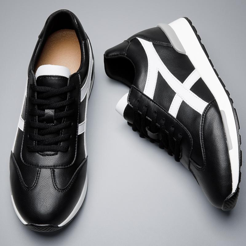 Fashion Invisible Inner Height Increased 7cm Men's Shoes Lace Up Casual Elevator Shoes Chunky Sport Shoes Lift Men's Sneakers Loafers