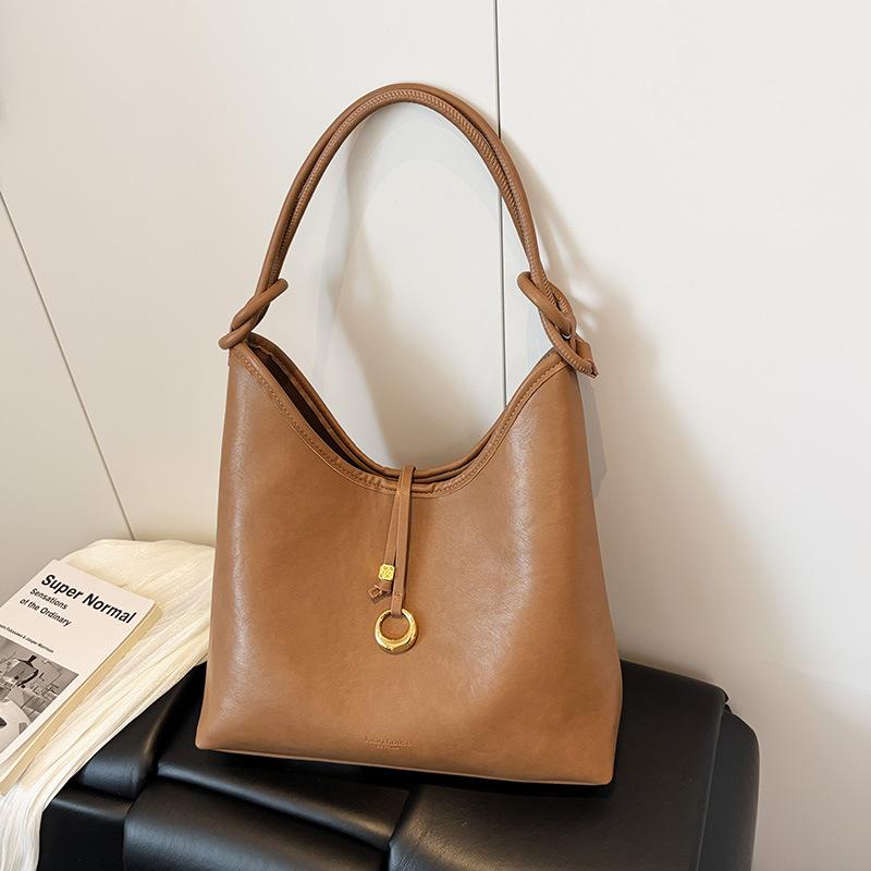 Tote Bag New Versatile Simple Commuting Bag Retro Fashion Armpit Bag Lazy Style Large Capacity Shoulder Bag