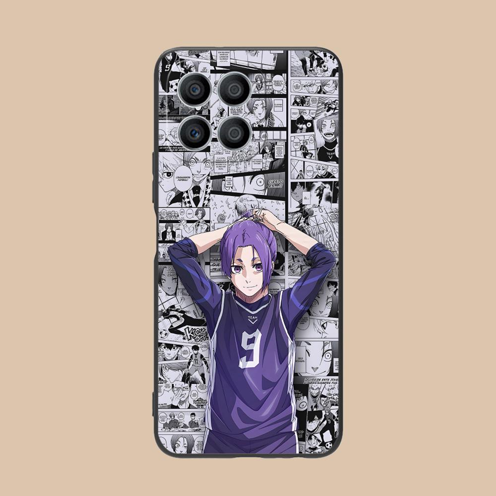 Blue Lock Reo Mikage Matte TPU Mobile Phone Case for Honor 90 80 70 60 50 30 20 10 9 8 7 Pro S SE Lite 5G Printing Cover