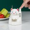 Conjunto Dispenser Automático de Palitos de Dente Gatinho da Sorte Fofo