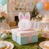 Premium Nonwoven Fabric Easter Rabbits Ear Banners Spring Festival Hanging Flag For Indoor Outdoors Holiday Decorating