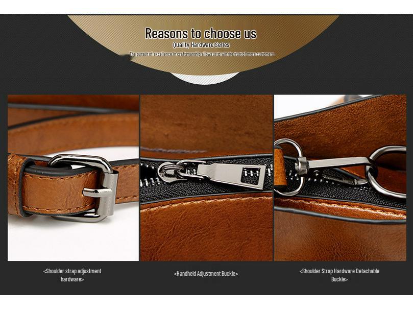 Women's New European & American Fashion Leather Crossbody Shoulder Handbag