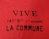 T-shirt con bandiera VIVE LA COMMUNE (Comune di Parigi)