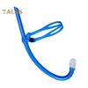Snorkel Training Tube for Lap Swimming Diving Snorkel Breathing Tube with Headband Liquid Silicone Mouthpiece Snorkel Tube for Adult Kids