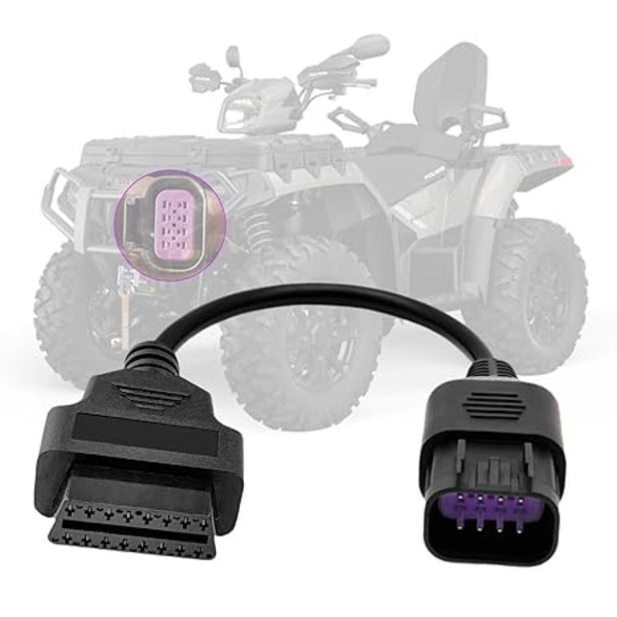 Adapter Cable for 8 Pin to 16 Pin Female OBDII Connector For Polaris 8pin adapte