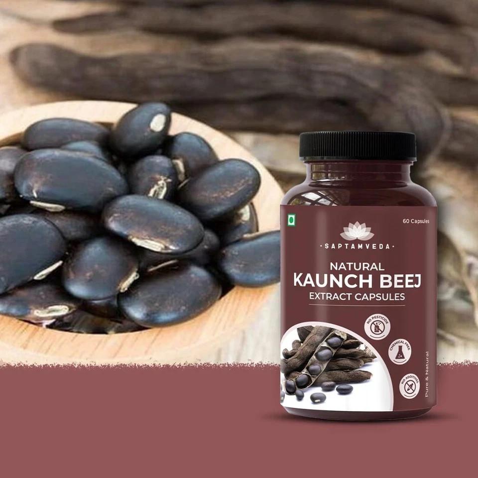 Saptamveda Kaunch Beej Extract Capsules, 60 Capsules