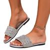 Summer New Full Diamond Flat Slippers Women's Fashion Cool Slippers Women's Beach Shoes