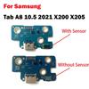 Per Samsung Galaxy Tab A8 10.5 2021 X200 X205 Porta di Ricarica USB Jack Connettore Dock Scheda di Ricarica Cavo Flessibile