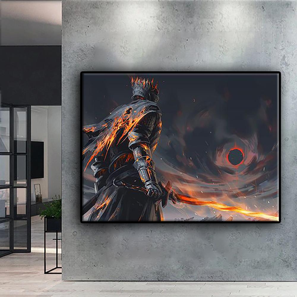 5D DIY Diamond Painting Game Dark Souls Cross Stitch Full Diamond Embroidery Mosaic