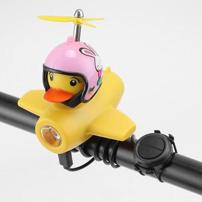 Zestaw klaksonu i lampki na rower - Mała Żółta Kaczka