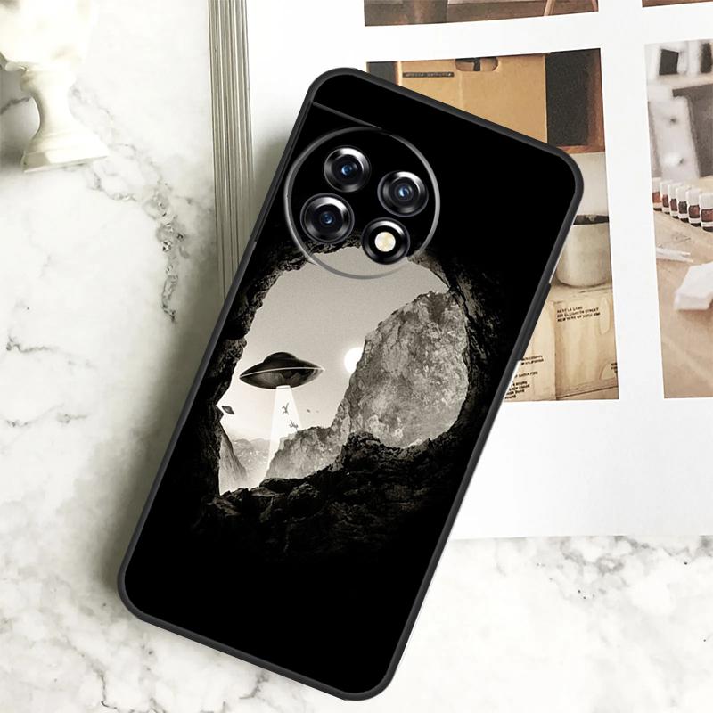 Funny Alien Case For OnePlus 11 12 12R 9 10 Pro 10R 9R 8T 10T Nord CE 2 3 Lite 2T N10 N20 N30 CE4 Cover
