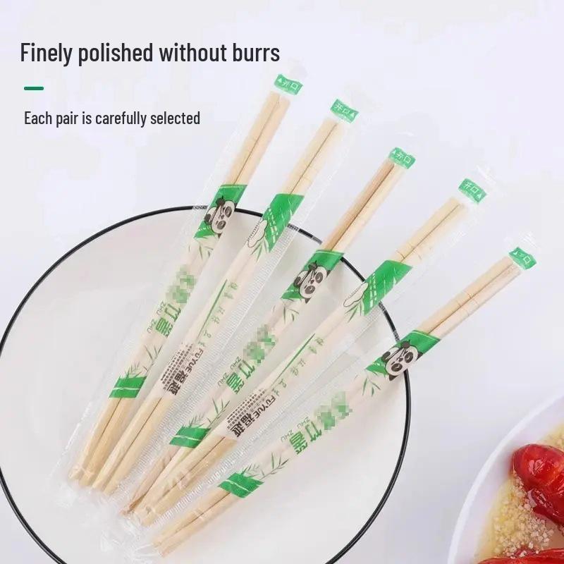 Disposable Chopsticks (100 Pairs): Convenient Tableware for Restaurants and Home.