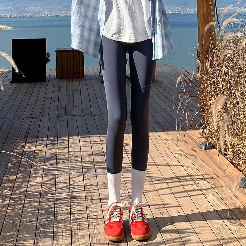 JOHLIN DREAM High-Waist Shark Skin Yoga Leggings with Pockets M