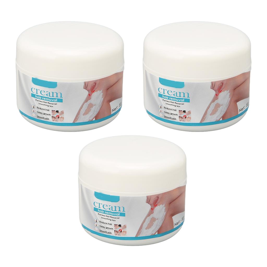 3 Boxes Hair Removal Depilatory Cream Mild Painless Smoothing Skin for Face Arms Legs Back Underarms Bikini Line