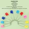 50 Pcs Diaper Pins Stainless Steel Plastic Head Baby Safety Pins Versatile Use for Crafts Laundry Jewelry Making Large