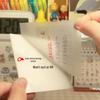 Waterproof Transparent Sticky Notes, Japanese and Korean Style, Writable for Students, Internet-Inspired Design.