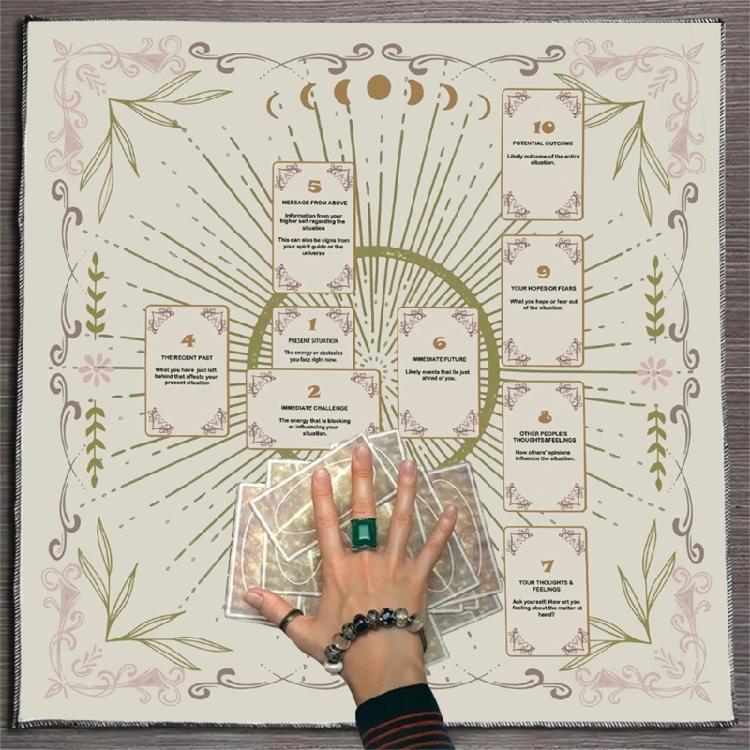 Reading Card Astrologys Tablecloth Altars Cloth Square Divinations Cards Table Cloth Witchcrafts Deck Cloth Enduring