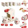 Wood Simulation Tea Set Pretend Play Kitchen Role Play Educational Toy For Kindergarten Children's Kitchen Role Play Set