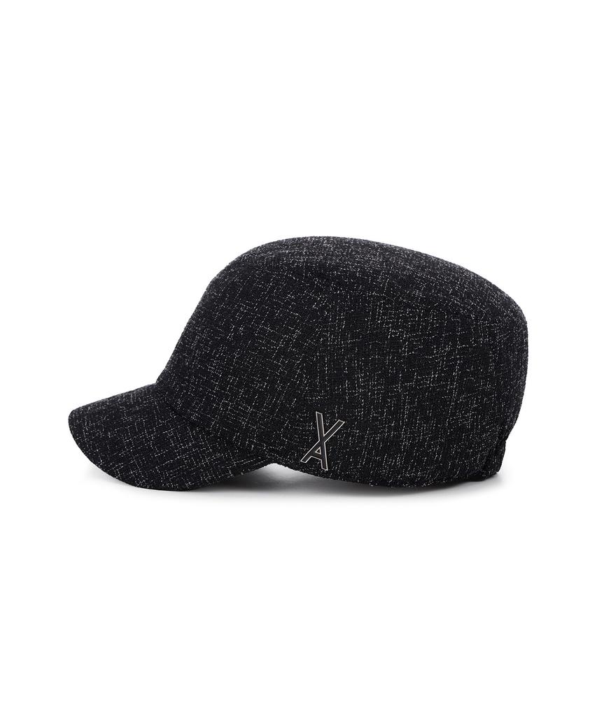 Bajal Epoxy Stud Bellboy Cap Black