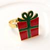2Pcs Napkin Buttons Decorative Room Reusable Christmas Holders Napkin Ring Dining Decor