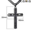 1PC Mens Cross Pendant Necklace Hip Hop Jewelry Accessories Fashion Trendy Necklace for Men