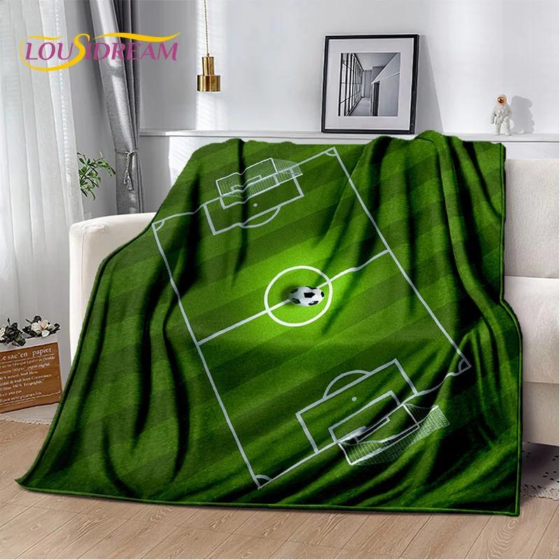 29 Stil Futbol Sahası Futbol Spor Karikatür Yumuşak Battaniye, Ev Yatak Odası Yatak Kanepe Seyahat Örtüsü Çocuk Hediyesi için Yumuşak Atma Battaniye