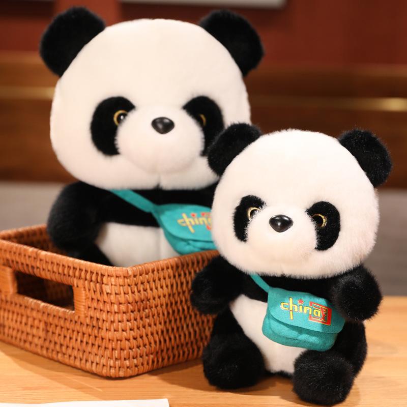 New Huahua Giant Panda Doll Plush Toy Red Panda Simulation Doll Birthday Gift for Children